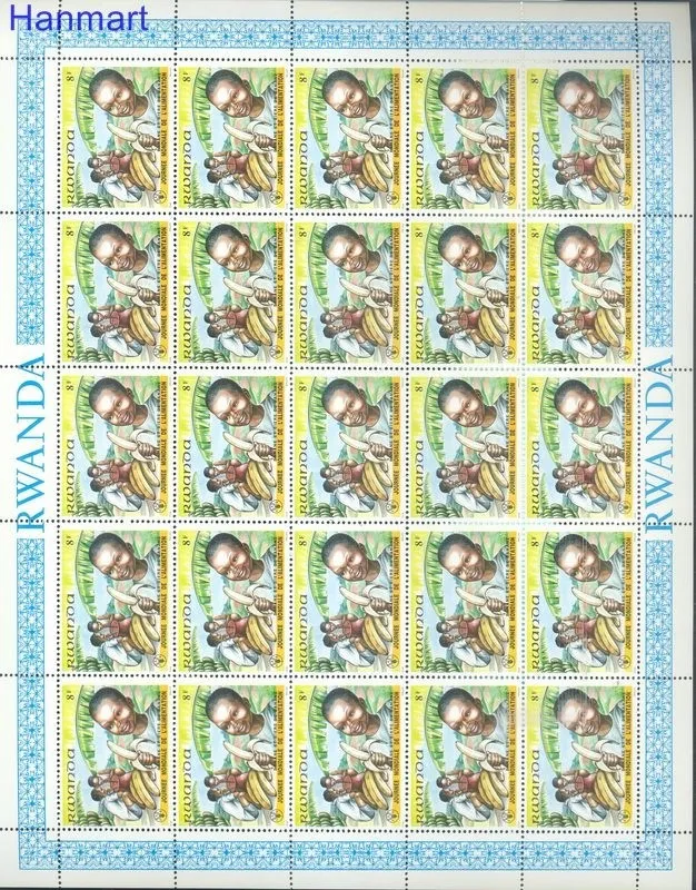 Znaczek Rwanda 1982 Mi 1159-1166 Czyste **