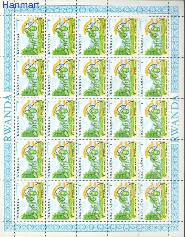 Znaczek Rwanda 1982 Mi 1159-1166 Czyste **