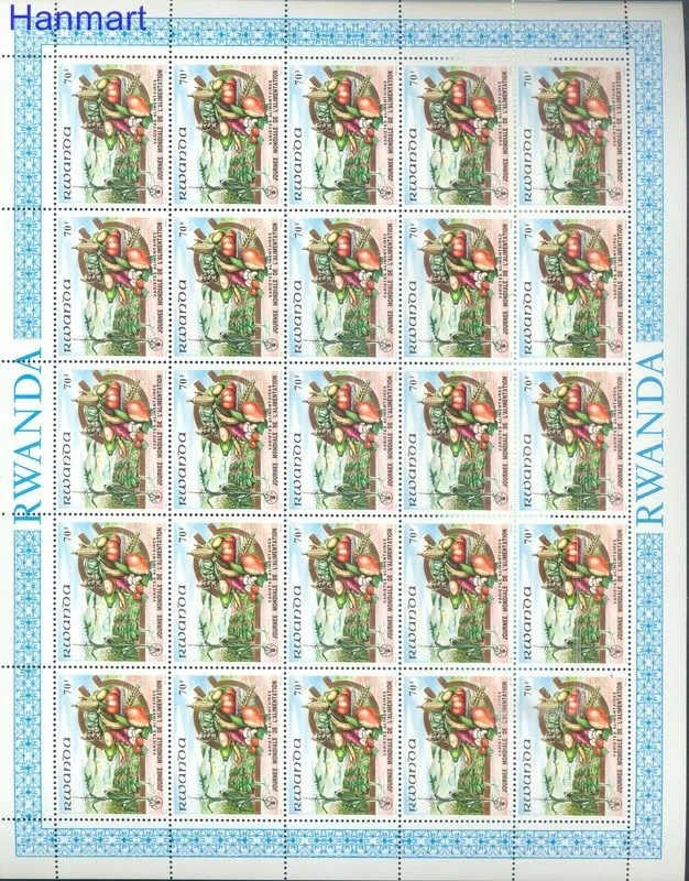 Znaczek Rwanda 1982 Mi 1159-1166 Czyste **