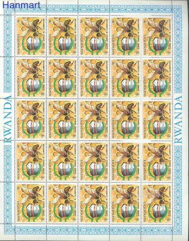 Znaczek Rwanda 1982 Mi 1159-1166 Czyste **
