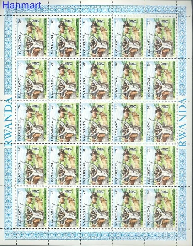 Znaczek Rwanda 1982 Mi 1159-1166 Czyste **