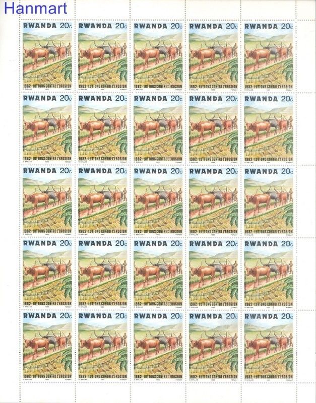Znaczek Rwanda 1983 Mi 1224-1233 Czyste **