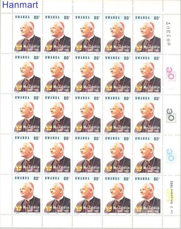 Znaczek Rwanda 1983 Mi 1234-1241 Czyste **