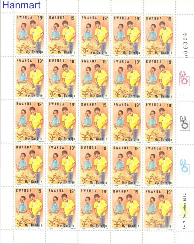 Znaczek Rwanda 1983 Mi 1234-1241 Czyste **
