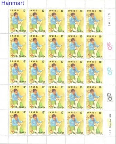 Znaczek Rwanda 1983 Mi 1234-1241 Czyste **