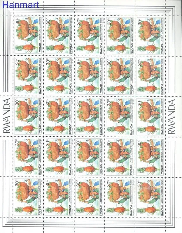 Znaczek Rwanda 1985 Mi 1297-1304 Czyste **