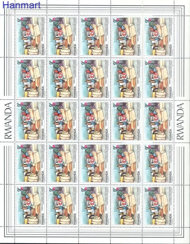 Znaczek Rwanda 1985 Mi 1297-1304 Czyste **