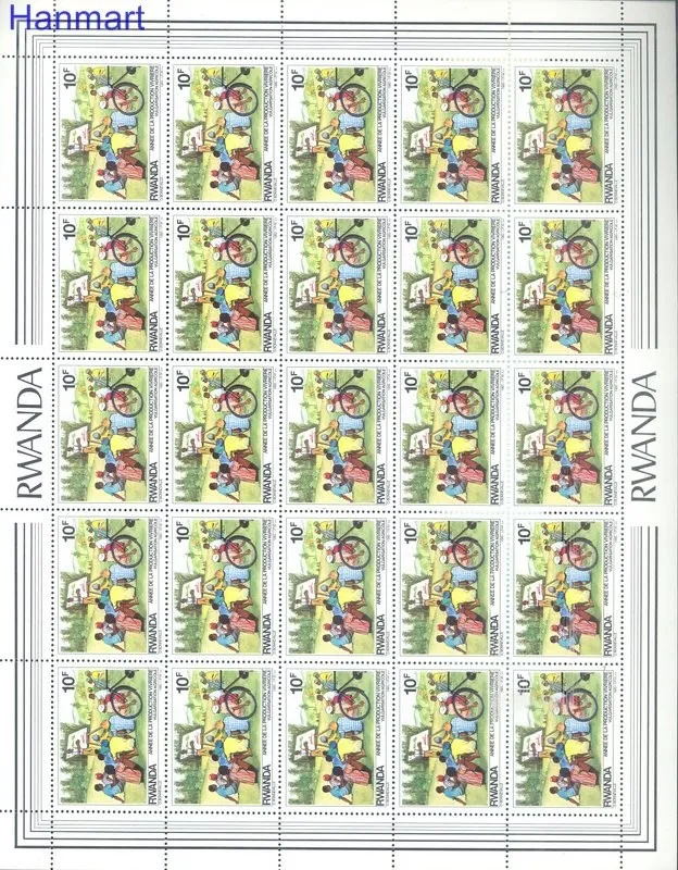 Znaczek Rwanda 1985 Mi 1297-1304 Czyste **