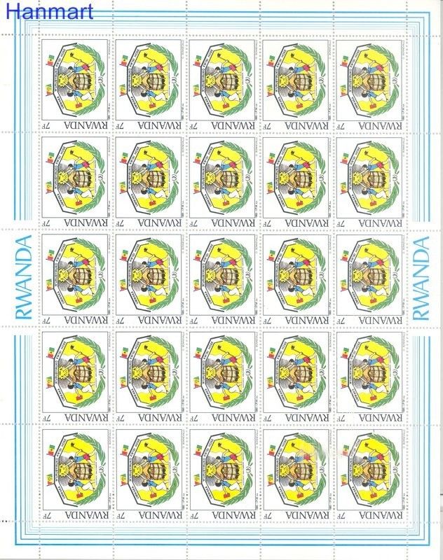 Znaczek Rwanda 1985 Mi 1314-1317 Czyste **
