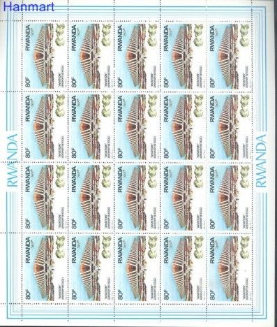 Znaczek Rwanda 1986 Mi 1327-1330 Czyste **