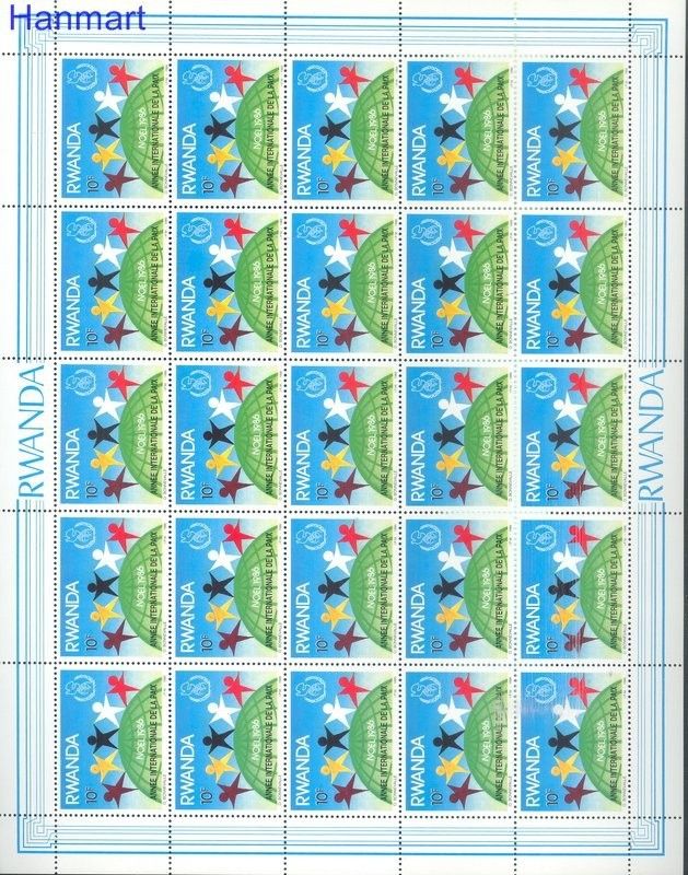 Znaczek Rwanda 1986 Mi 1354-1357 Czyste **