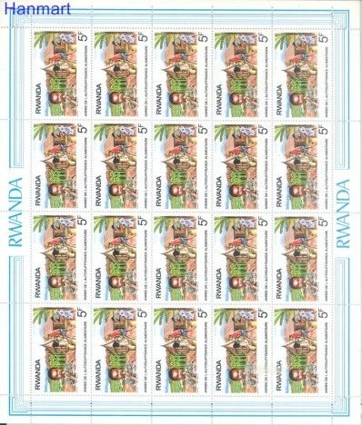 Znaczek Rwanda 1987 Mi 1362-1365 Czyste **