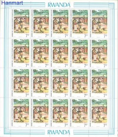 Znaczek Rwanda 1987 Mi 1362-1365 Czyste **