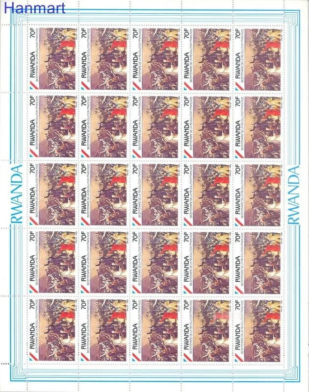 Znaczek Rwanda 1990 Mi 1421-1424 Czyste **