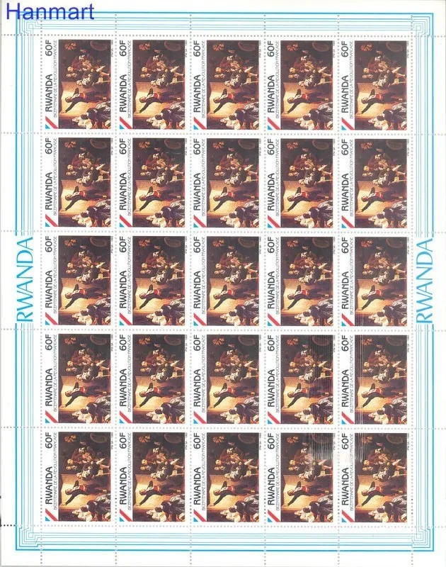 Znaczek Rwanda 1990 Mi 1421-1424 Czyste **