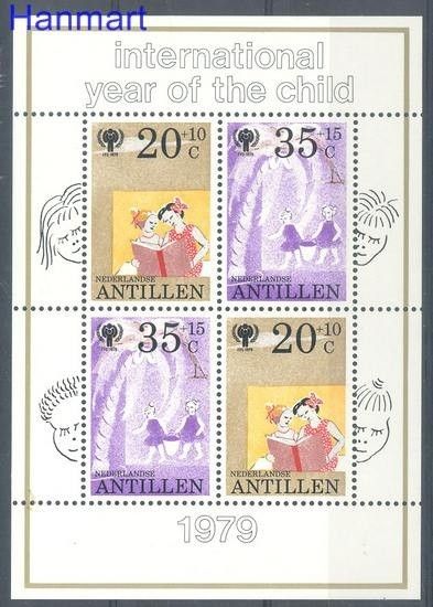 Znaczek Antyle Holenderskie 1979 Mi bl 11 Czyste **