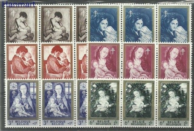 Znaczek Belgia 1961 Mi 1258-1263 Czyste **
