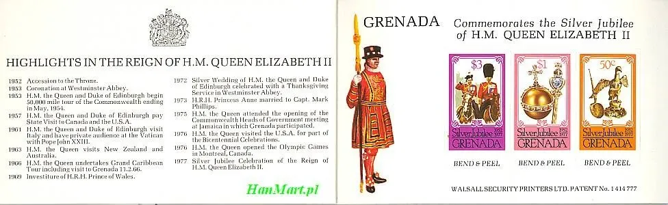 Znaczek Grenada 1977 Mi mh Czyste **
