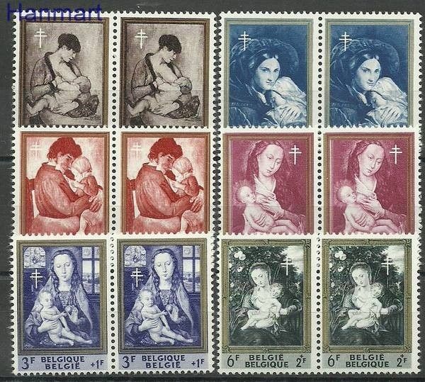 Znaczek Belgia 1961 Mi 1258-1263 Czyste **