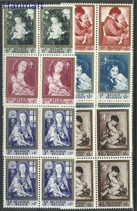 Znaczek Belgia 1961 Mi 1258-1263 Czyste **