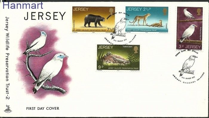 Znaczek Jersey 1972 Mi 65-68 FDC