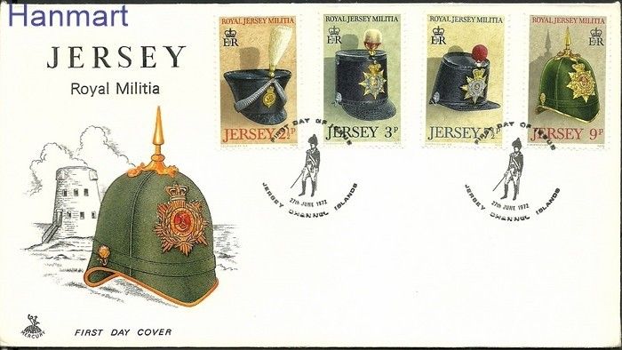 Znaczek Jersey 1972 Mi 69-72 FDC