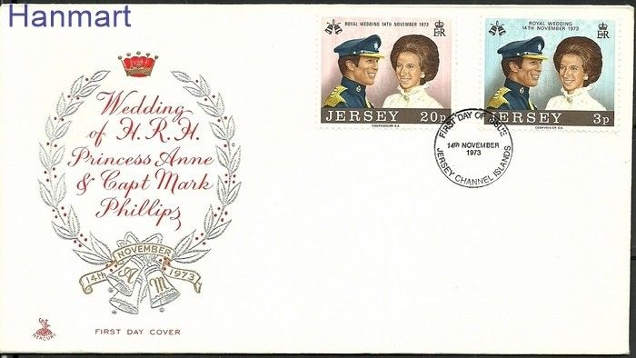 Znaczek Jersey 1973 Mi 89-90 FDC