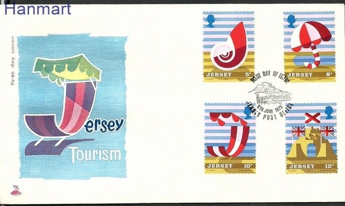Znaczek Jersey 1975 Mi 119-122 FDC