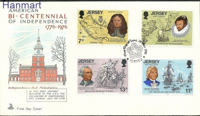 Znaczek Jersey 1976 Mi 149-152 FDC