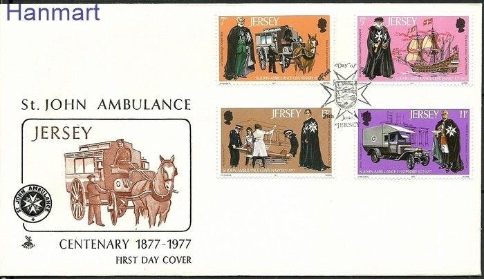 Znaczek Jersey 1977 Mi 164-167 FDC