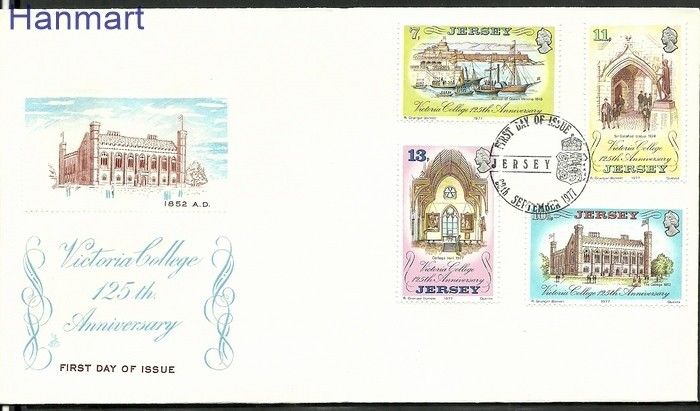 Znaczek Jersey 1977 Mi 168-171 FDC