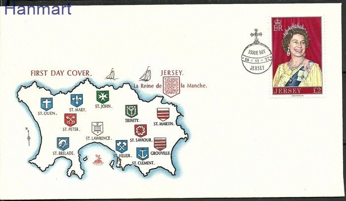 Znaczek Jersey 1977 Mi 172 FDC
