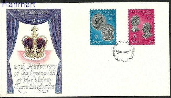 Znaczek Jersey 1978 Mi 185-186 FDC