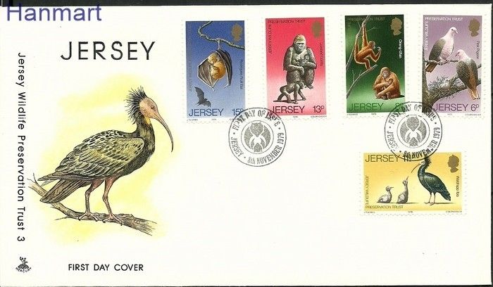 Znaczek Jersey 1979 Mi 207-211 FDC