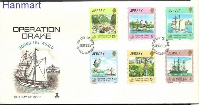 Znaczek Jersey 1980 Mi 228-233 FDC