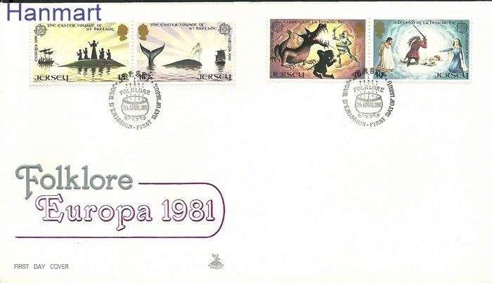 Znaczek Jersey 1981 Mi 253-256 FDC