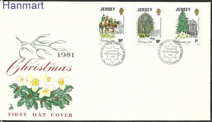 Znaczek Jersey 1981 Mi 270-272 FDC