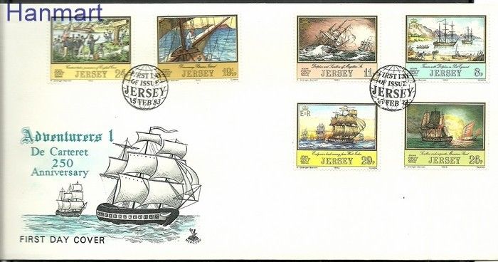 Znaczek Jersey 1983 Mi 293-298 FDC