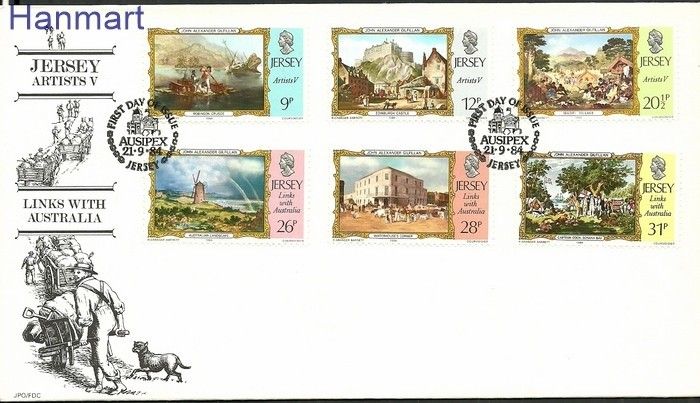 Znaczek Jersey 1984 Mi 334-339 FDC