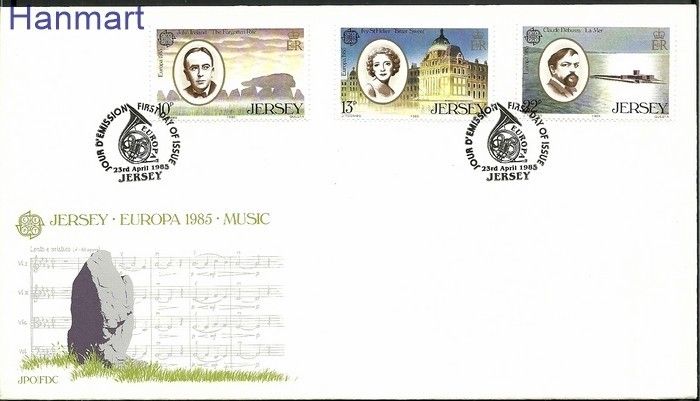 Znaczek Jersey 1985 Mi 347-349 FDC