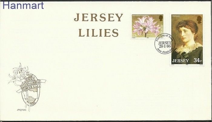Znaczek Jersey 1986 Mi 372-373 FDC