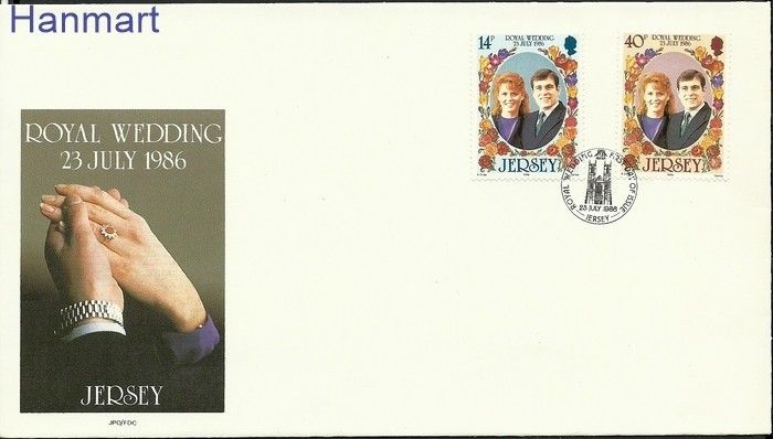 Znaczek Jersey 1986 Mi 386-387 FDC