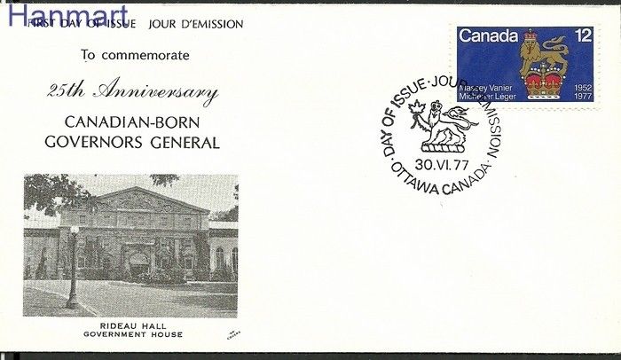 Znaczek Kanada 1977 Mi 660 FDC