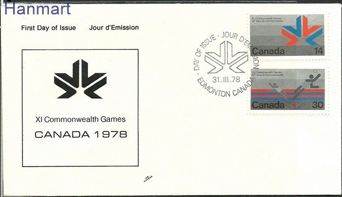 Znaczek Kanada 1978 Mi 685-686 FDC