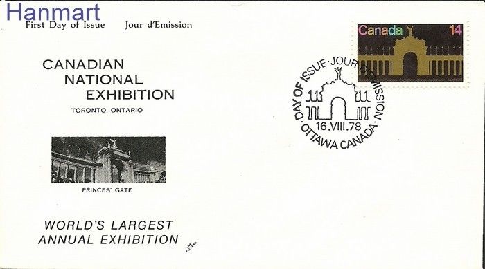Znaczek Kanada 1978 Mi 702 FDC