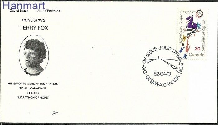Znaczek Kanada 1982 Mi 828 FDC