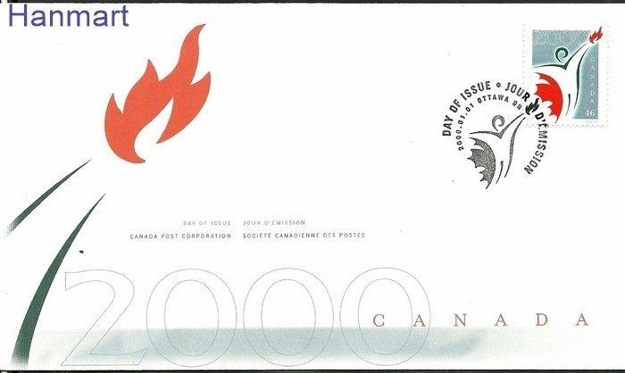 Znaczek Kanada 2000 Mi 1888 FDC