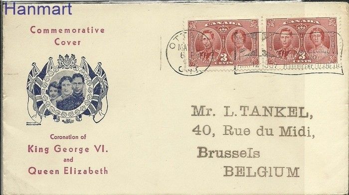 Znaczek Kanada 1937 Mi 203 FDC
