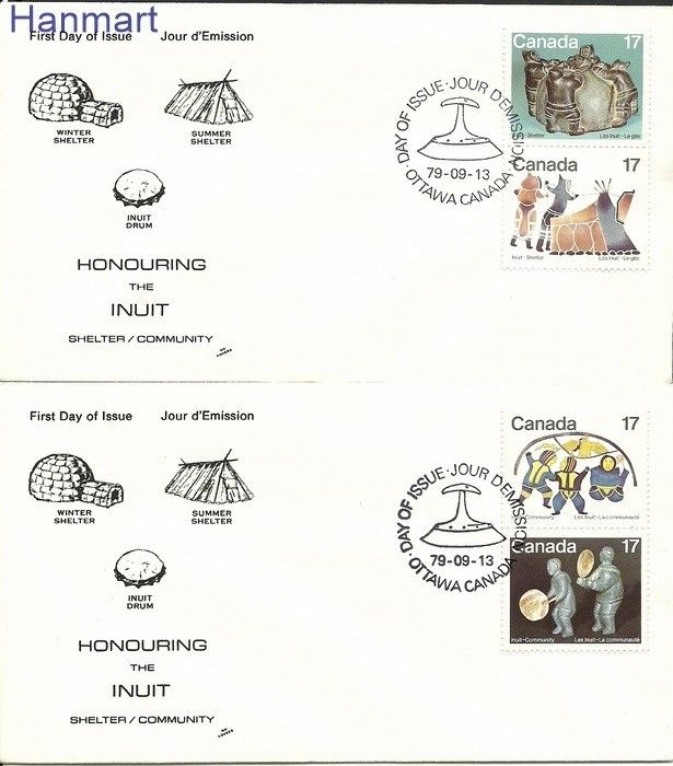 Znaczek Kanada 1979 Mi 746-749 FDC