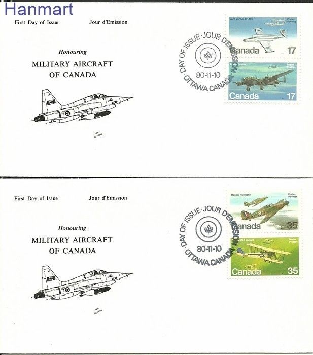 Znaczek Kanada 1980 Mi 784-787 FDC